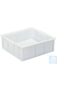 Stackable crate 3 litre, HDPE, W x D = 380 x 170 x H 65 mm Stackable crate 3 litre, HDPE, W x D =...